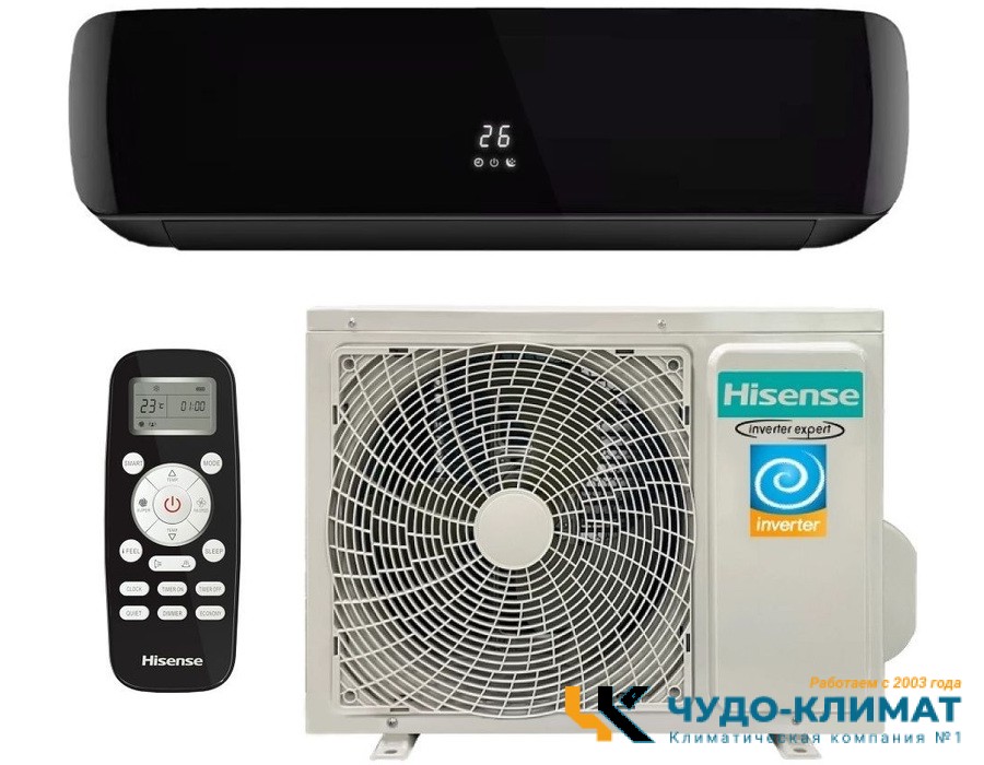 Кондиционер Hisense Black Crystal Super AS-13UW4RVETG01(B) WI-FI