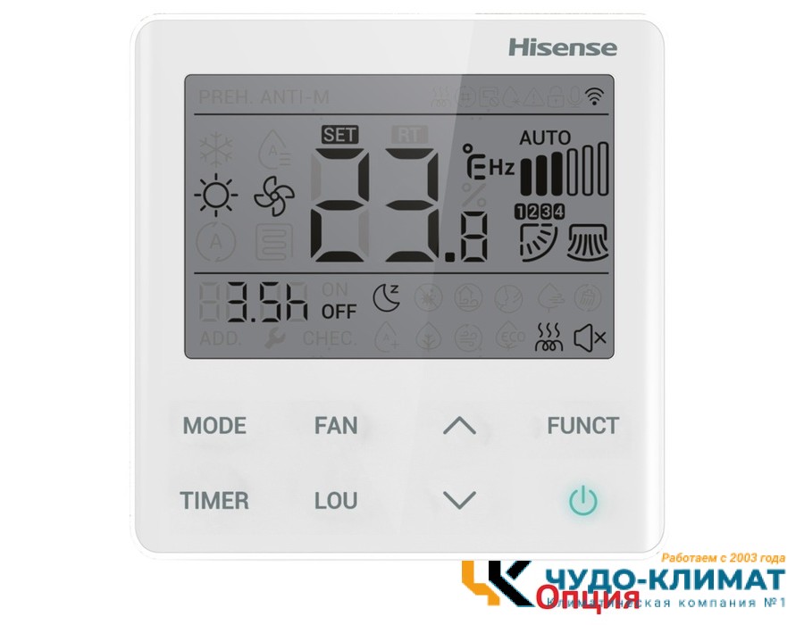 Кассетный внутренний блок мульти сплит-системы Hisense Free Match ACT-18UR4RCC8