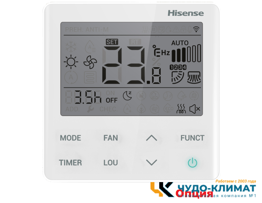 Напольно-потолочный внутренний блок мульти-сплит системы Hisense Free Match AKT-12UR4RK8 Wi-Fi