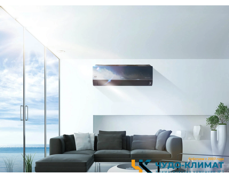 Настенный внутренний блок мульти сплит-системы Lg Artcool Mirror AC09BK.NSJR