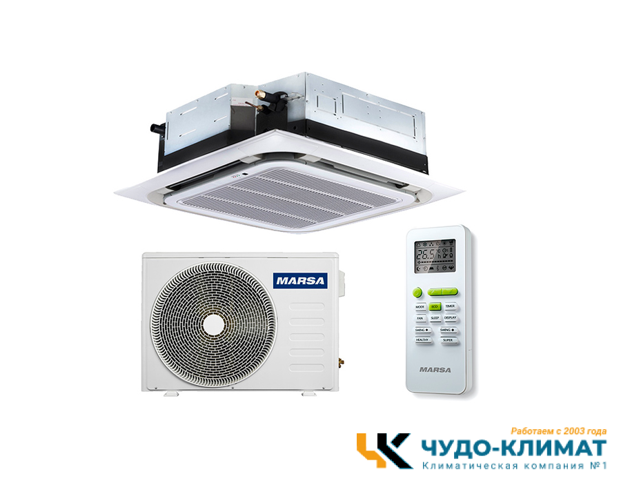 Кассетный кондиционер Marsa MRK-18UHTN/MRK-18HTNE-W