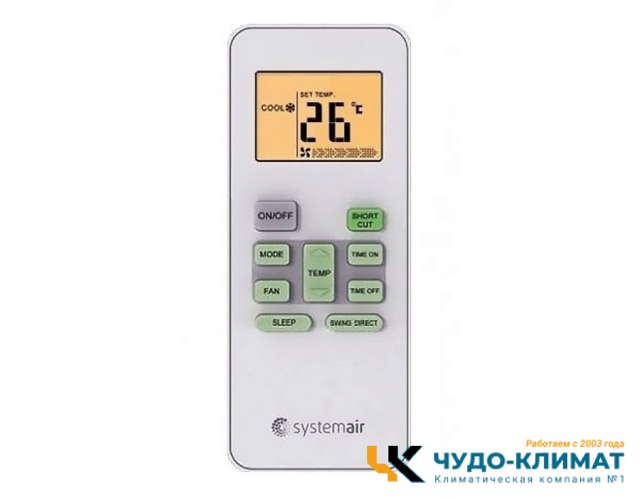 Кондиционер Systemair Sysplit Wall Nordic 09 EVO PH Q