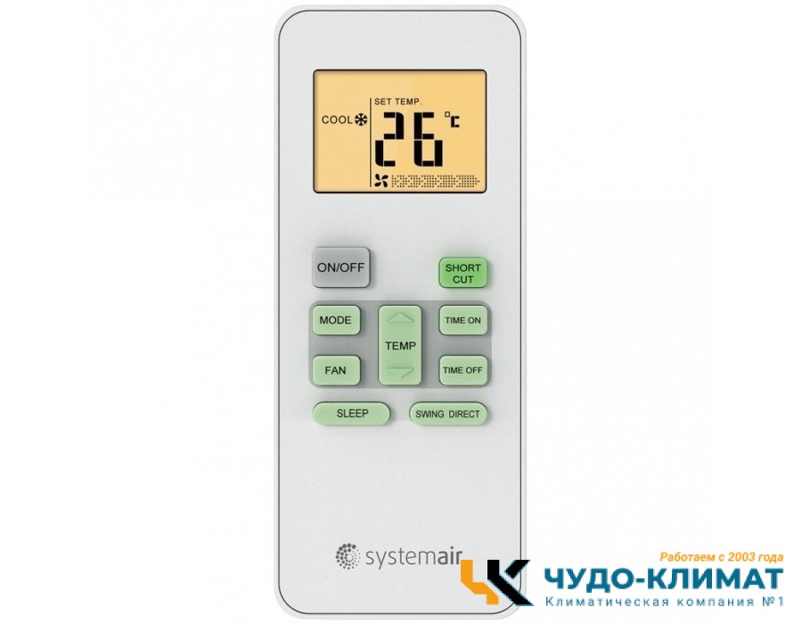Настенный внутренний блок мульти сплит-системы Systemair SYSPLIT WALL SMART 12 V2 EVO HP Q