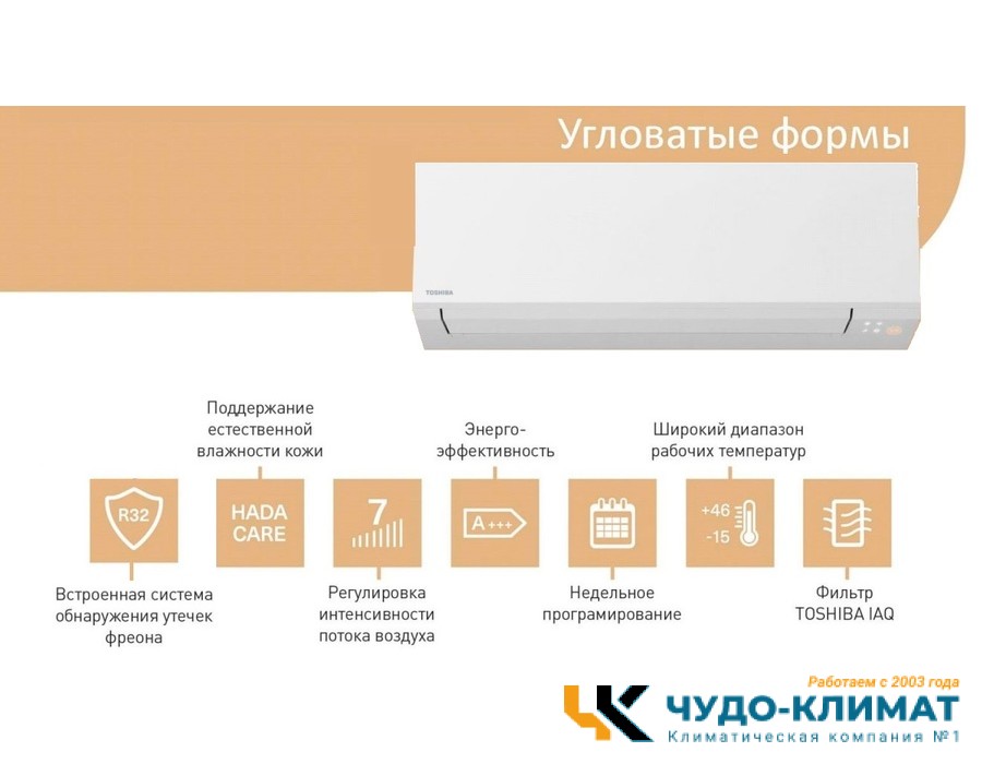 Настенный внутренний блок мульти сплит-системы Toshiba RAS-B13G3KVSG-E