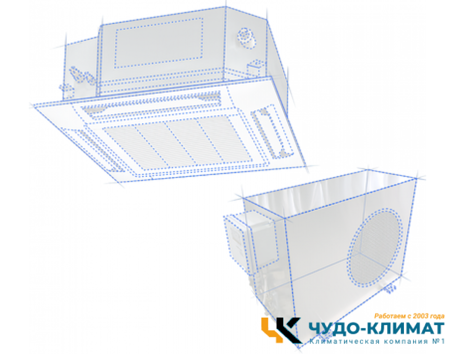 Кассетный кондиционер VENTEX Са-16000